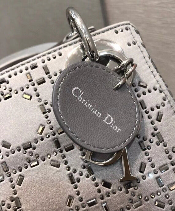 Christian Dior Mini Lady Dior Bag Grey